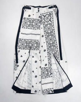 Sacai White Raw Edge Bandana Pants S/S 2016