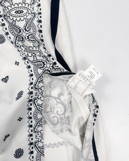 Sacai White Raw Edge Bandana Pants S/S 2016