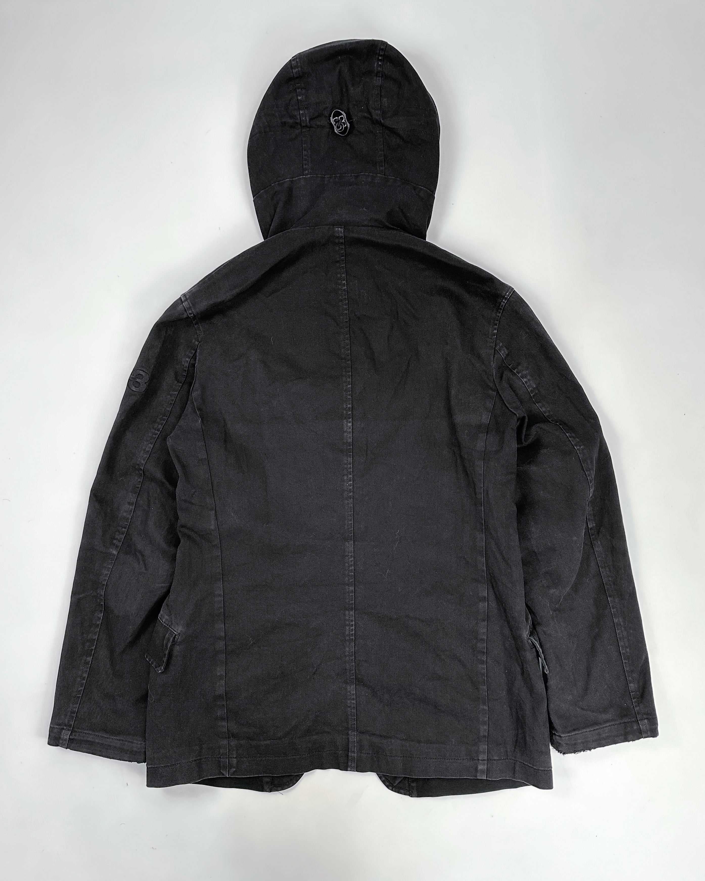 Adidas x Yohji Yamamoto Y 3 Black Utility Jacket 2007 Vintage TTS