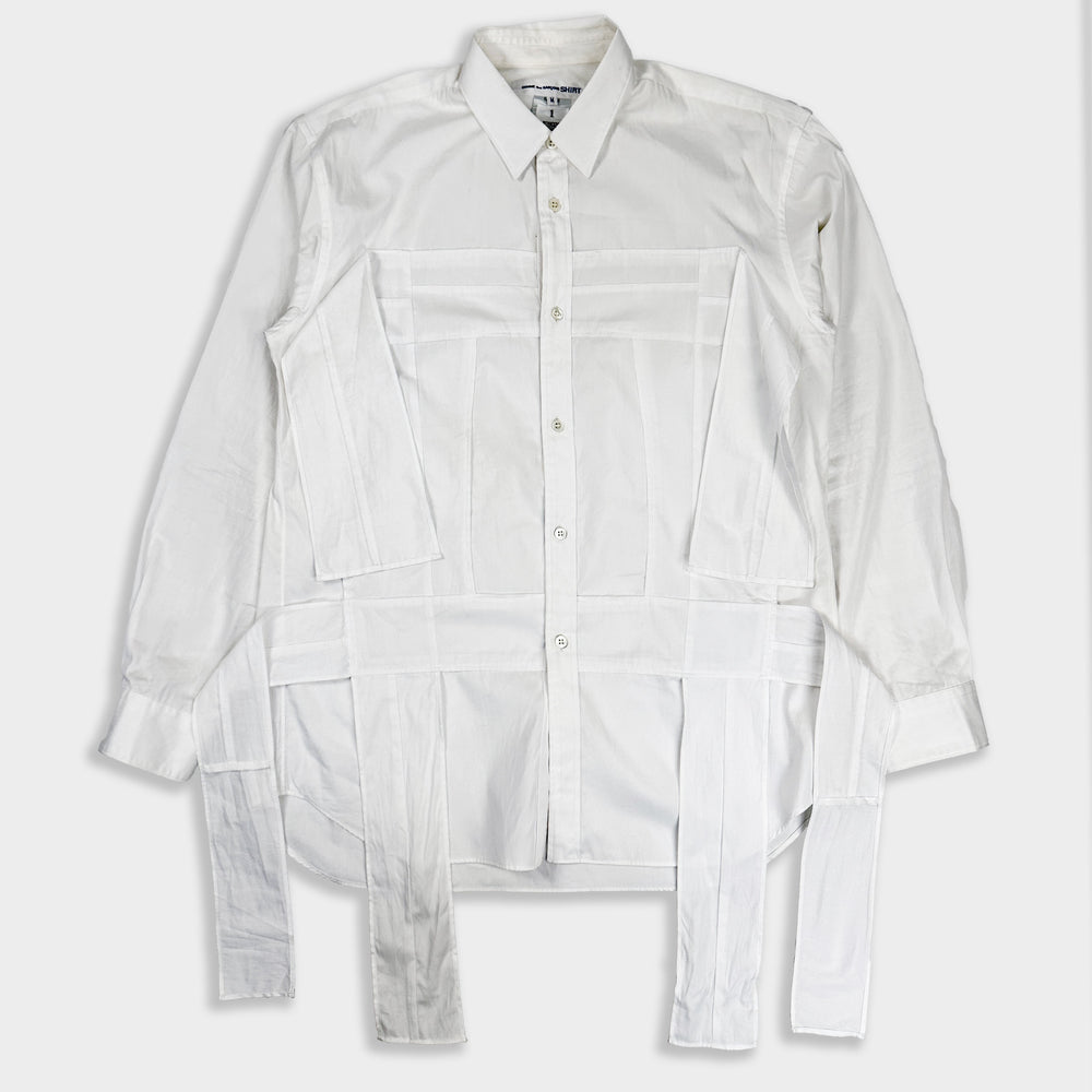 Comme des Garçons Deconstructed White SAMPLE Shirt 2000's