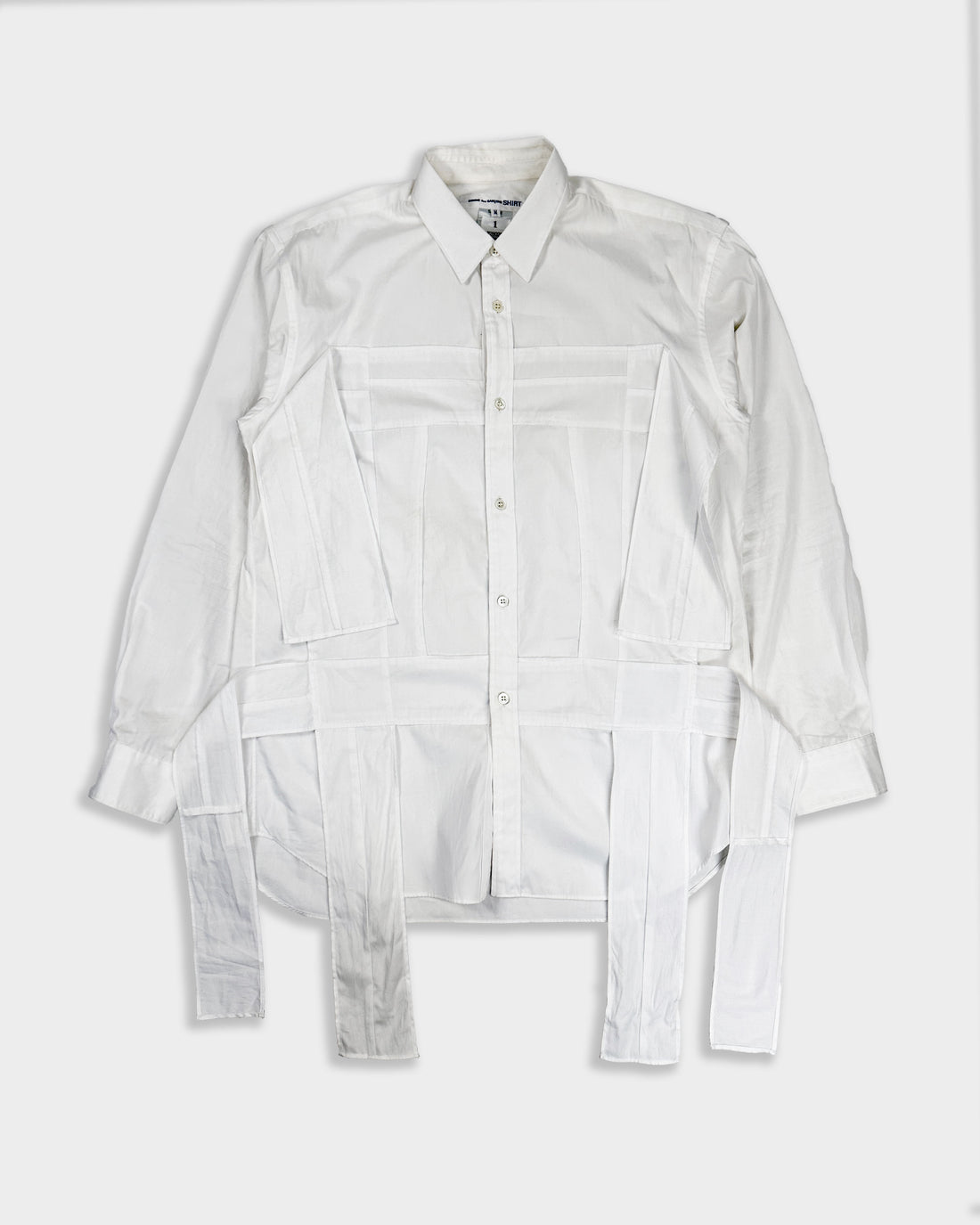 Comme des Garçons Deconstructed White SAMPLE Shirt 2000's