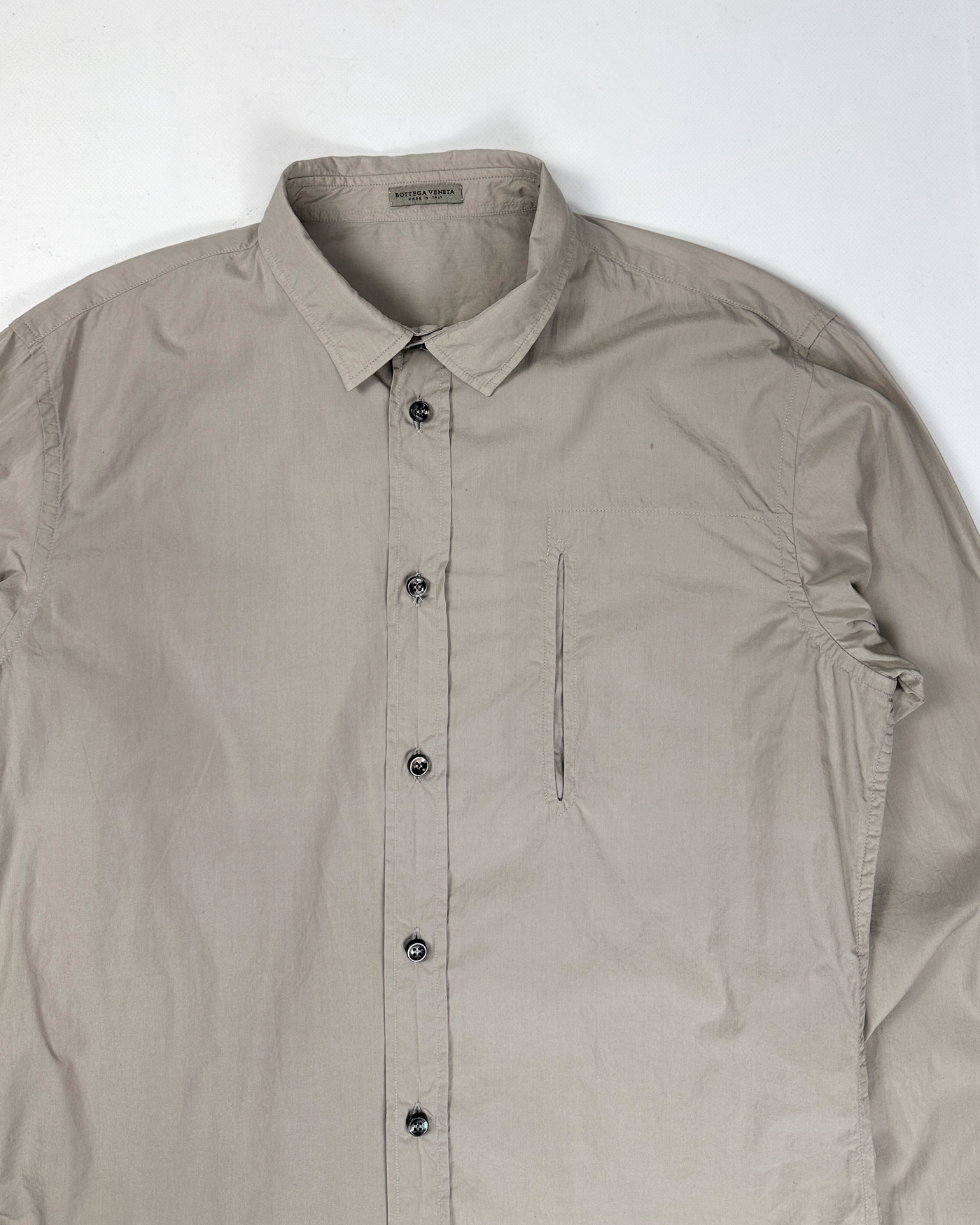 Bottega Veneta Taoupe Cotton Shirt 2000's
