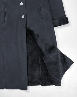 Balmain Black Long Coat Jacket 1990's