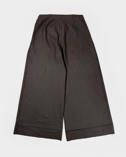 Sarah Pacini Raw Edge Wool Pants 2000's