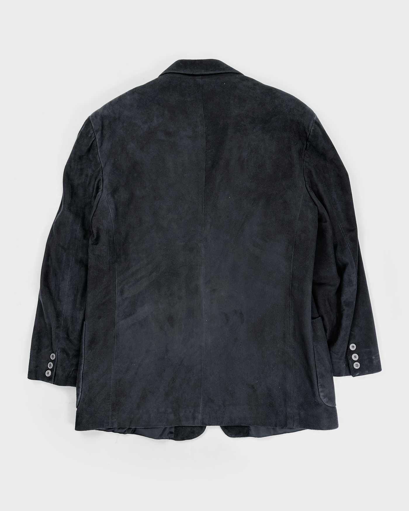 Bloomingdale's Black Suede Straight Jacket 2000's