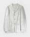 Kenzo Homme White Leather Jacket 2000's