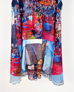 Dirk Bikkembergs Layered Light Dress 1990's