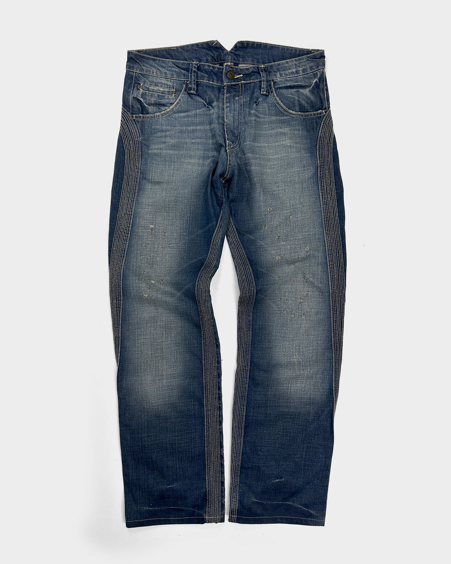Kenzo Home Stitched Denim Pants 1990's