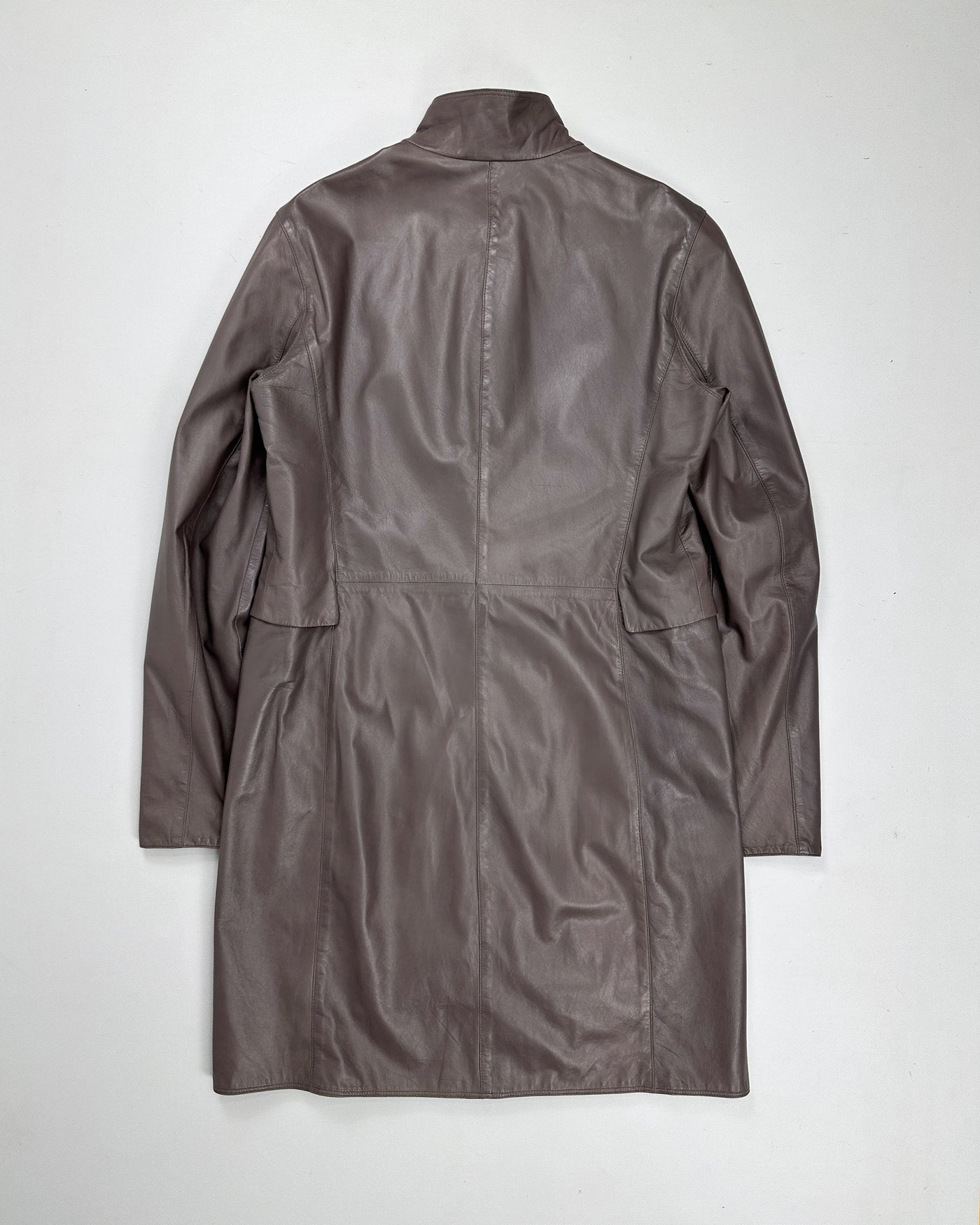 Jil Sander Purple Thin Leather Coat 2000's - Vintagetts