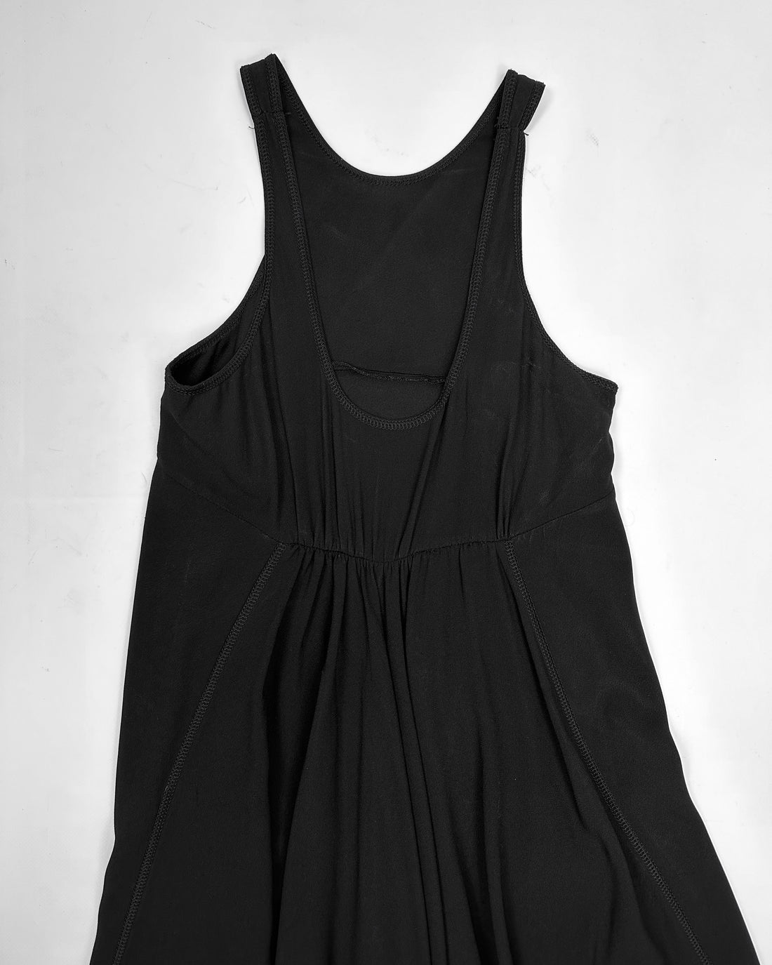 Prada Acetate Fabric Black Light Dress 2000's
