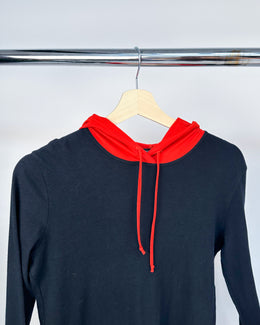 Marithé Francois Girbaud "Pocket" Hooded Dress 2000's