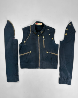 Marni Cropped Cargo Detachable Jacket 2000's