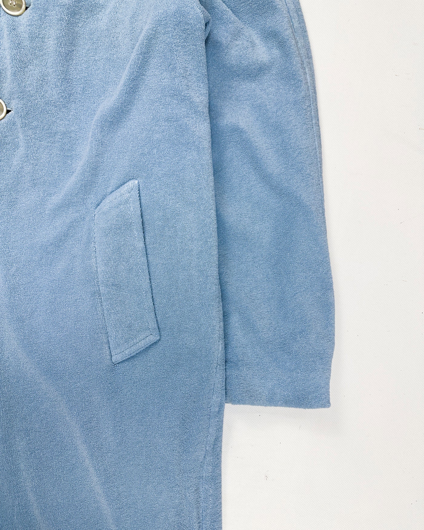 Marni Blue Textured Cotton Long Coat FW 2019