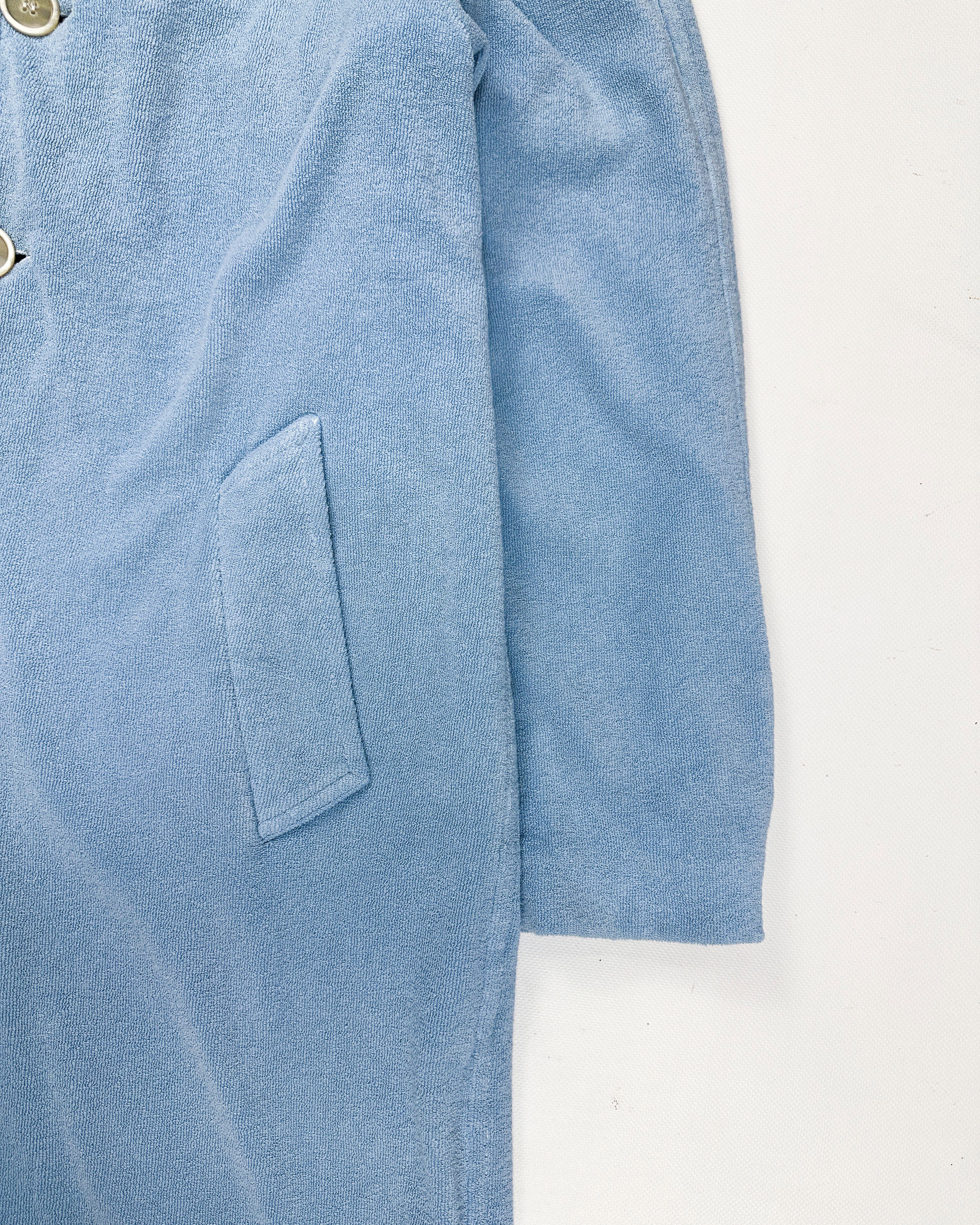 Marni Blue Textured Cotton Long Coat FW 2019