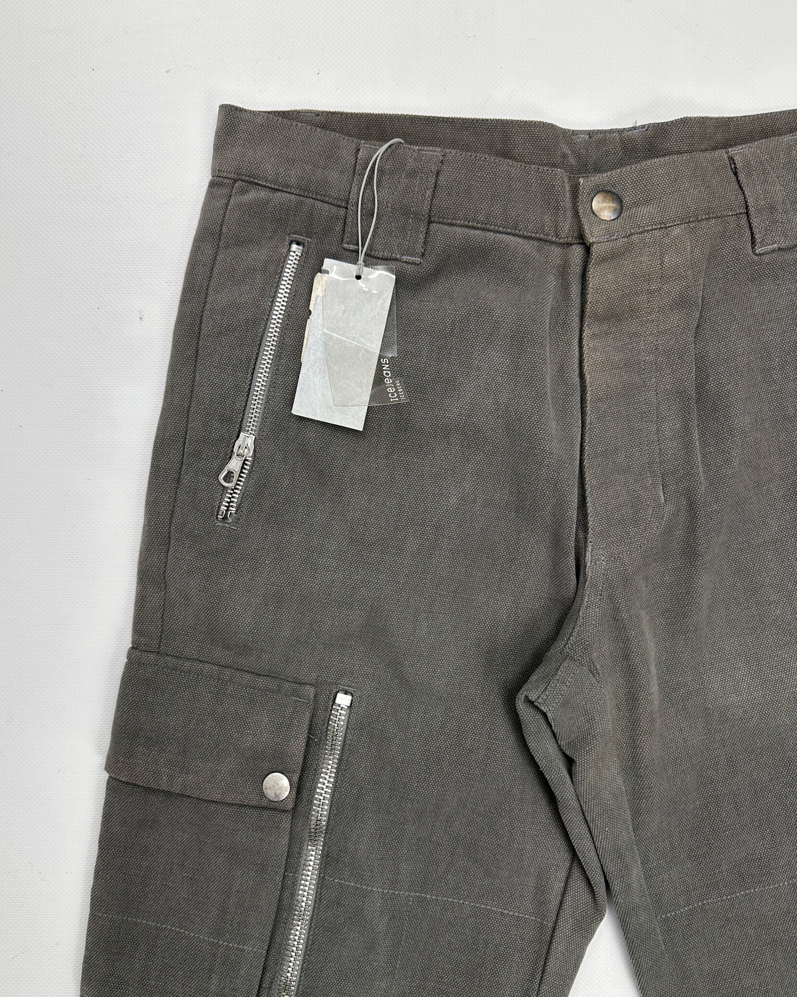 Iceberg Heavy Cotton Zipped Shorts 1990's