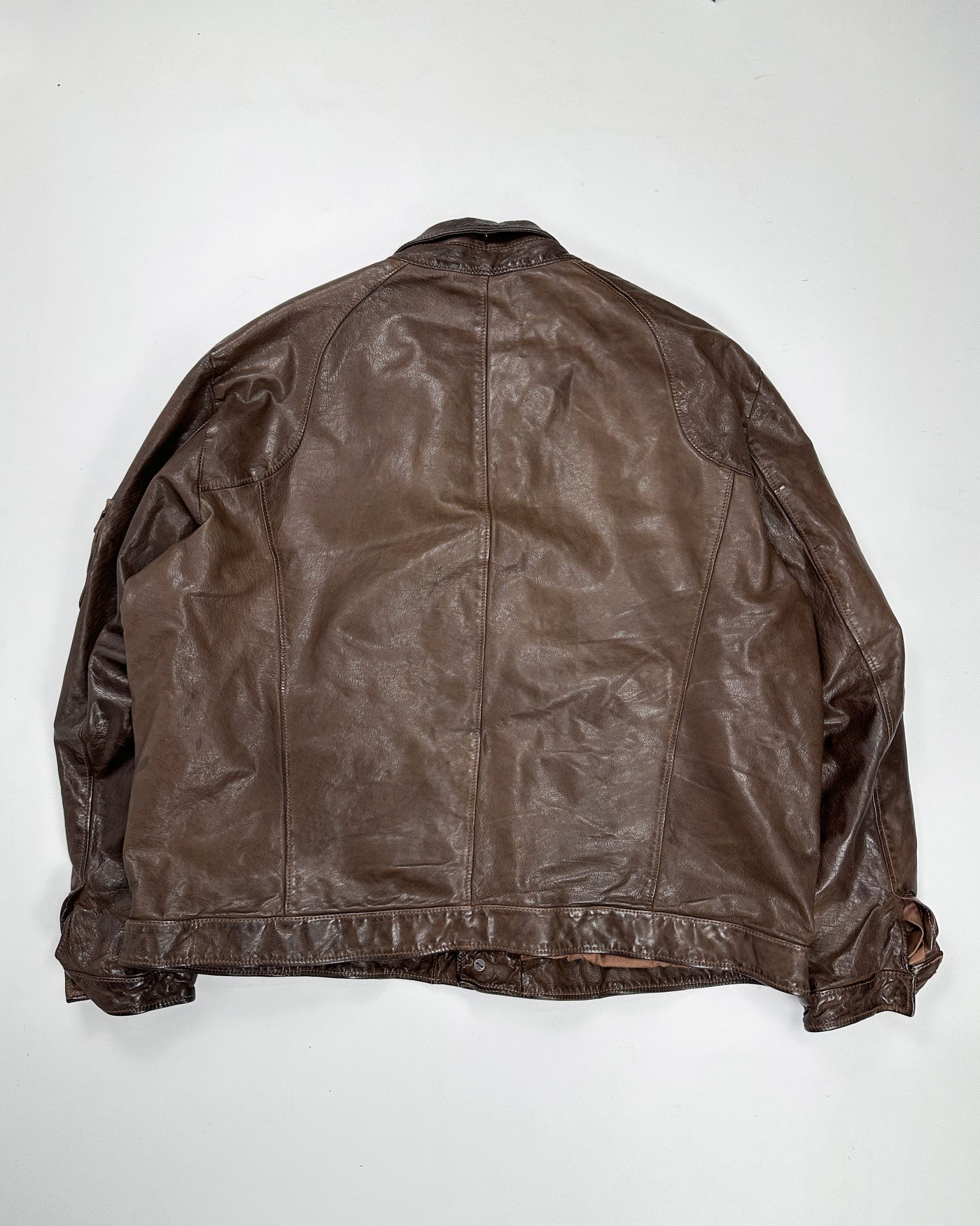 Mauro Volponi Brown Leather Jacket 1990's