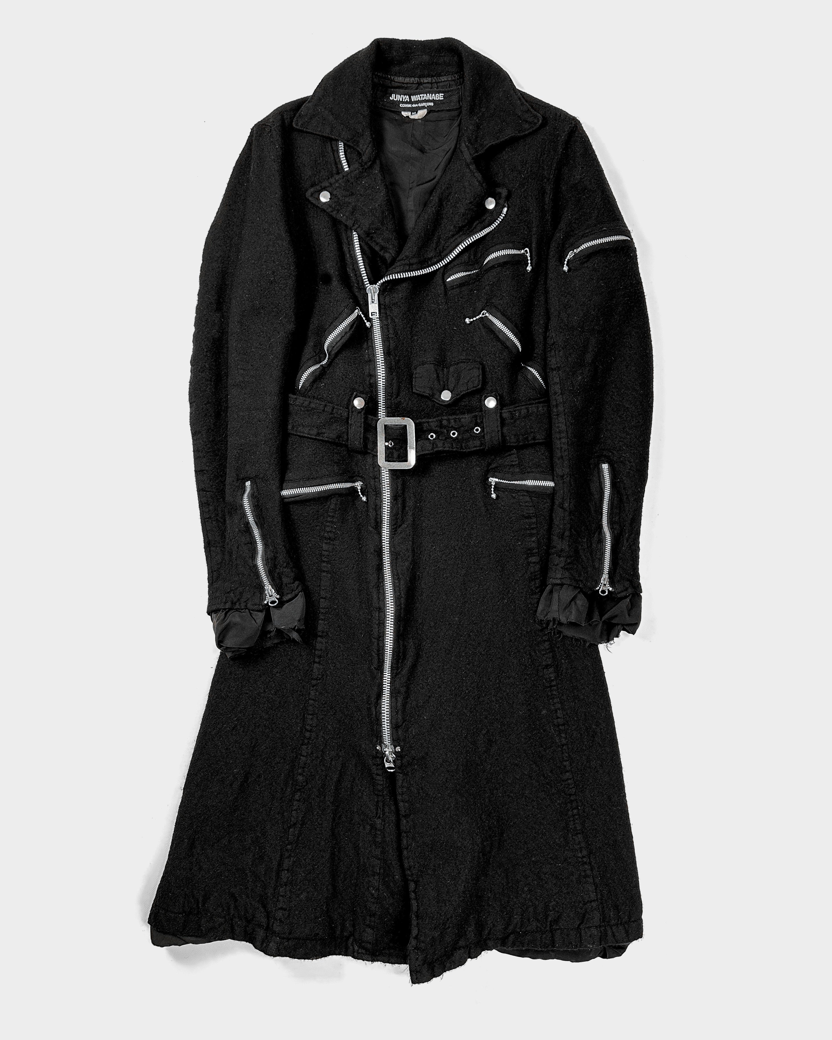 Junya Watanabe Wool Bondage Black Coat A/W 2007 – Vintage TTS