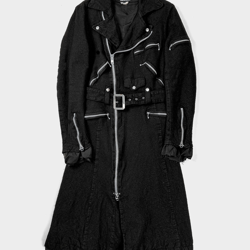 Junya Watanabe Wool Bondage Black Coat A/W 2007