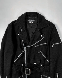 Junya Watanabe Wool Bondage Black Coat A/W 2007