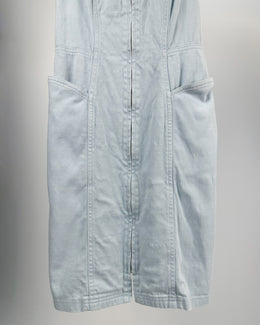 Mugler 2-Tone Sky Blue Dress 1990's