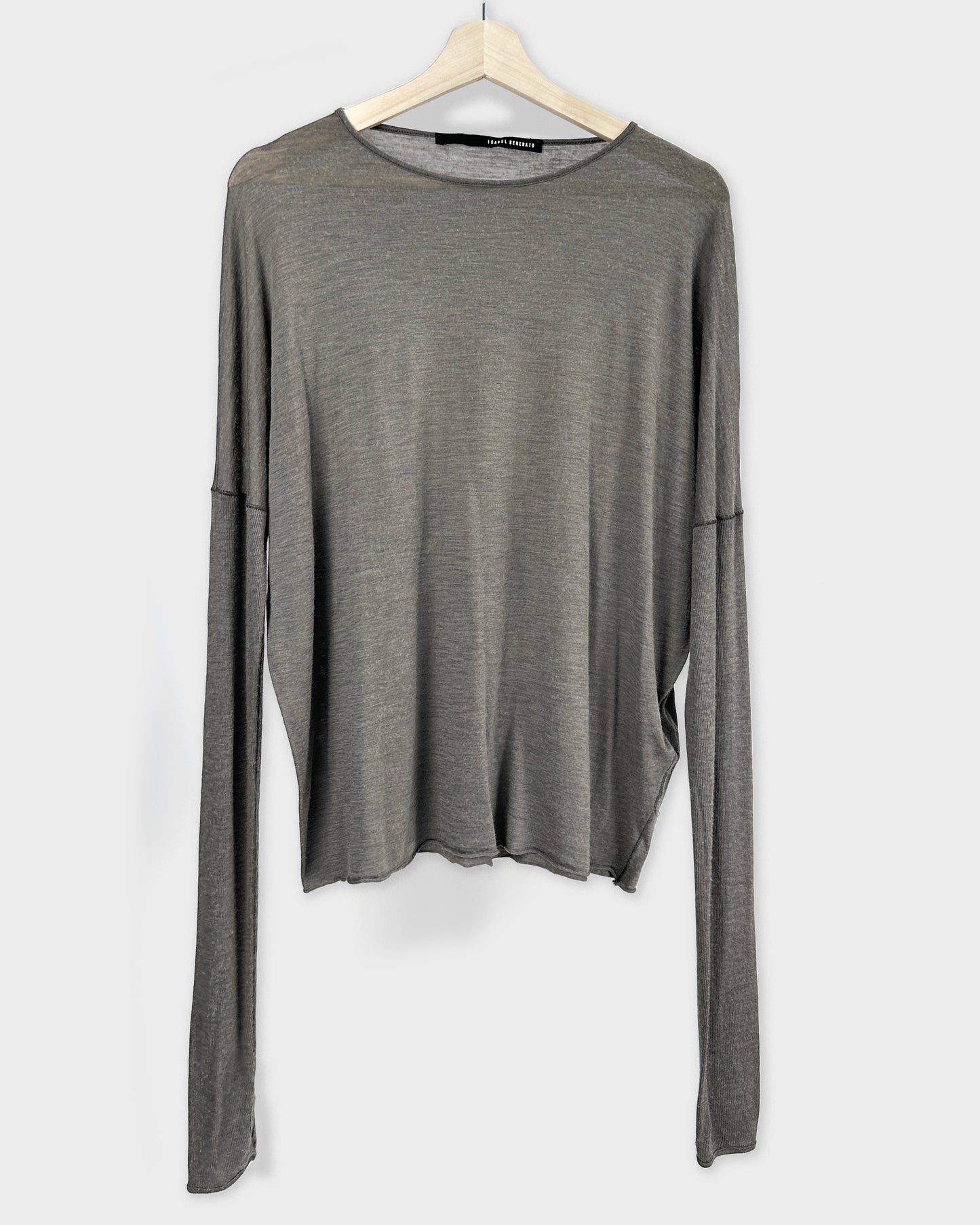 Isabel Benenato Long Sleeve Elastic Tee 2000's