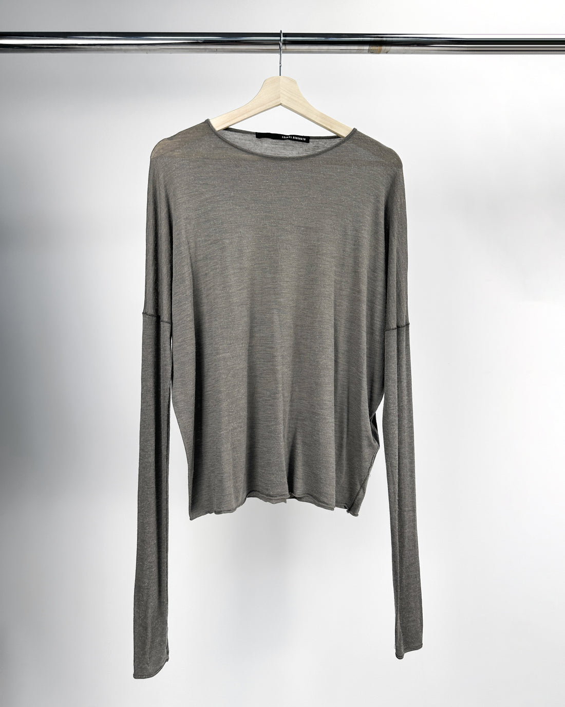 Isabel Benenato Long Sleeve Elastic Tee 2000's