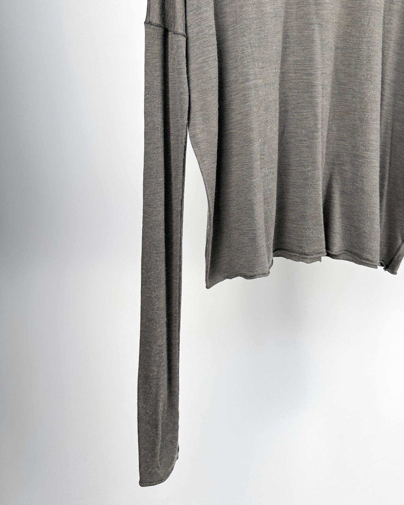 Isabel Benenato Long Sleeve Elastic Tee 2000's