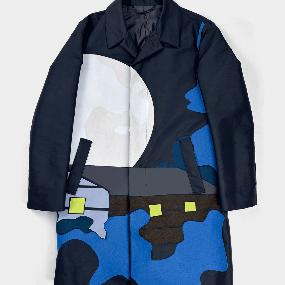 Kenzo Runway Landscape Coat Jacket F/W 2014