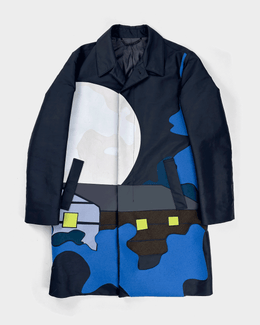 Kenzo Homme Runway Landscape Coat Jacket F/W 2014
