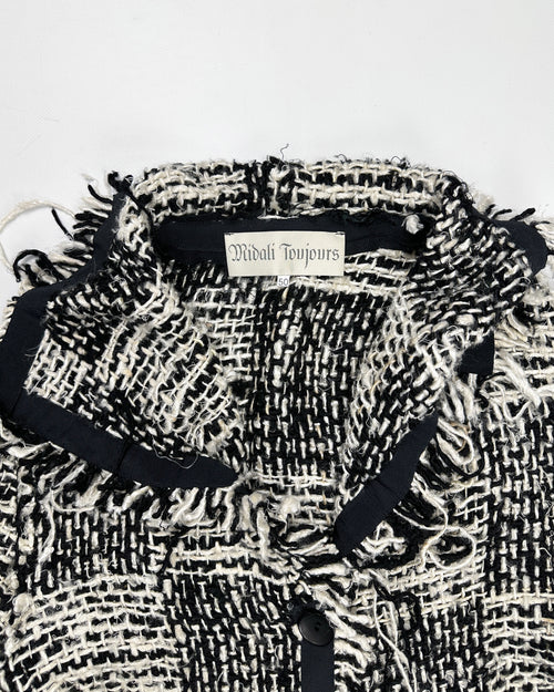 Lanvin 90年代深灰蓝色纹理浅色衬衫