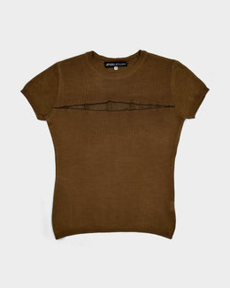 Amaya Arzuaga Distressed Mesh Top 2000's