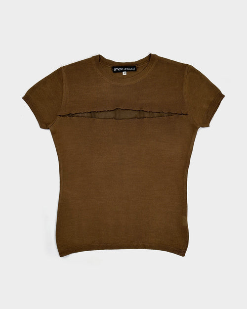 Amaya Arzuaga Distressed Mesh Top 2000's - Vintagetts