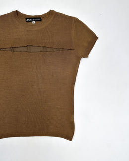 Amaya Arzuaga Distressed Mesh Top 2000's