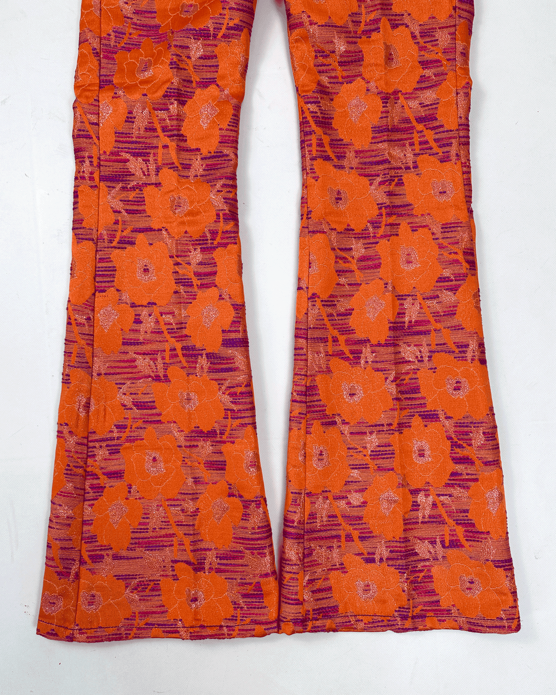 Custo Barcelona Ultra-Jean Orange Flare Pants 2000's
