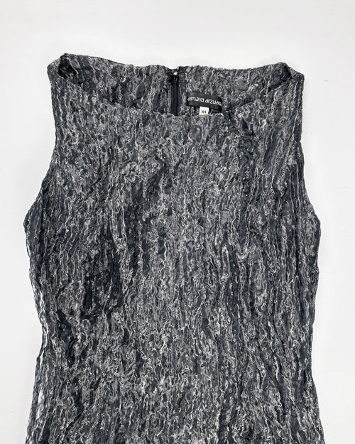 Amaya Arzuaga 2-Layer Distressed Dress 1990's