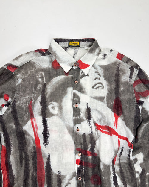 Messori Printed Linen Shirt 1990's