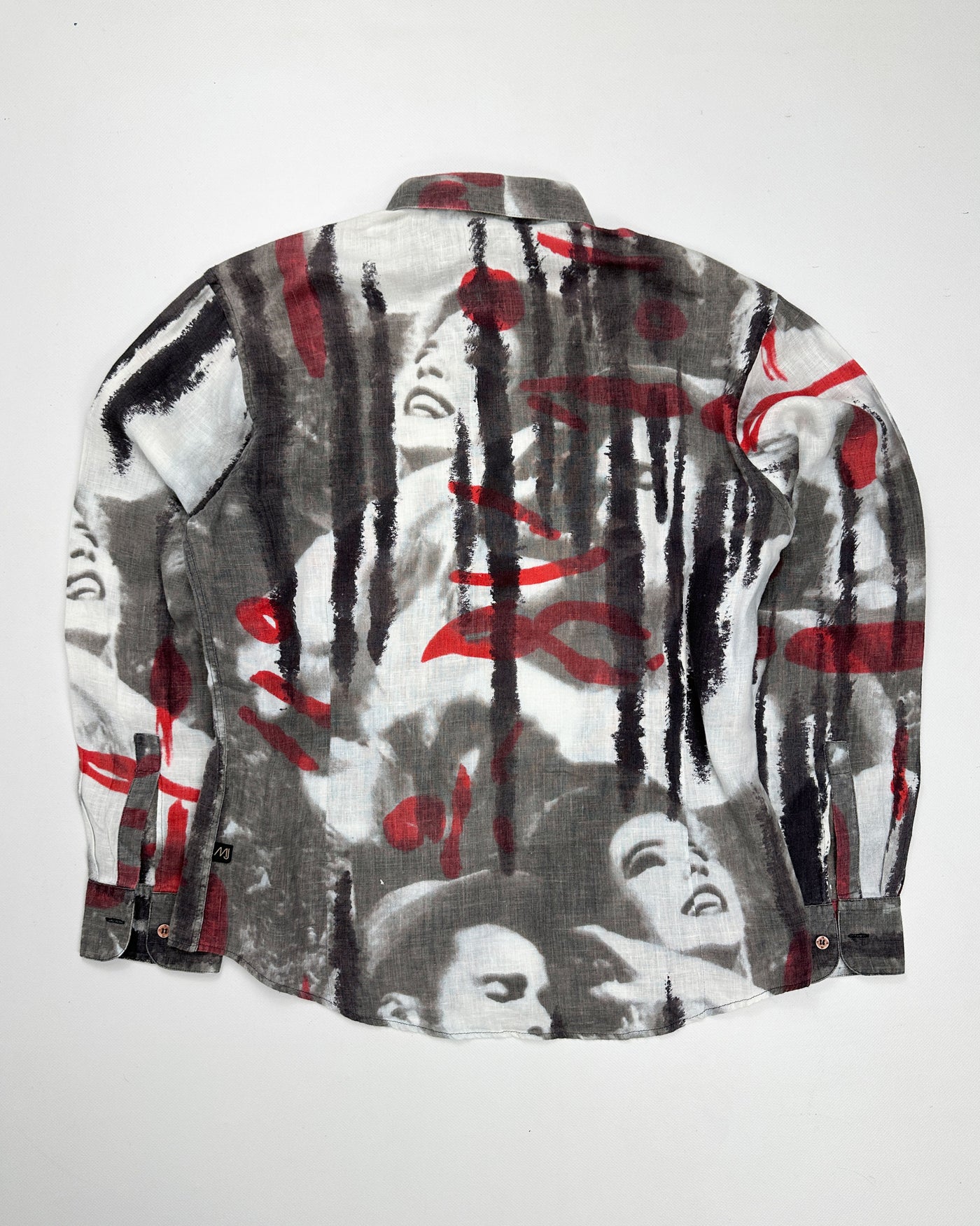 Messori Printed Linen Shirt 1990's