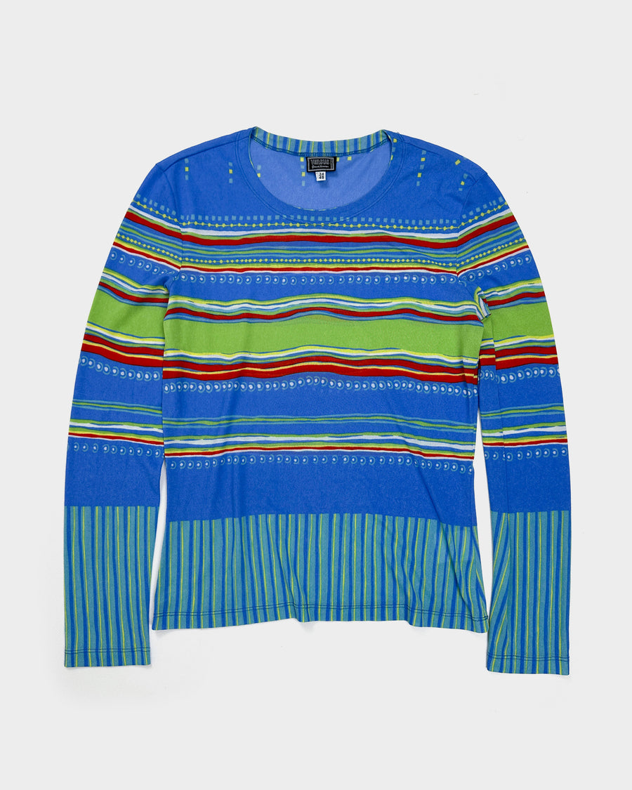 Gianni Versace Versus Multicolor Mesh Top 1990's