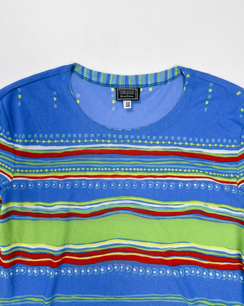 Gianni Versace Versus Multicolor Mesh Top 1990's