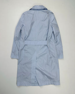 Jil Sander Navy Baby Blue Trench Coat 2000's