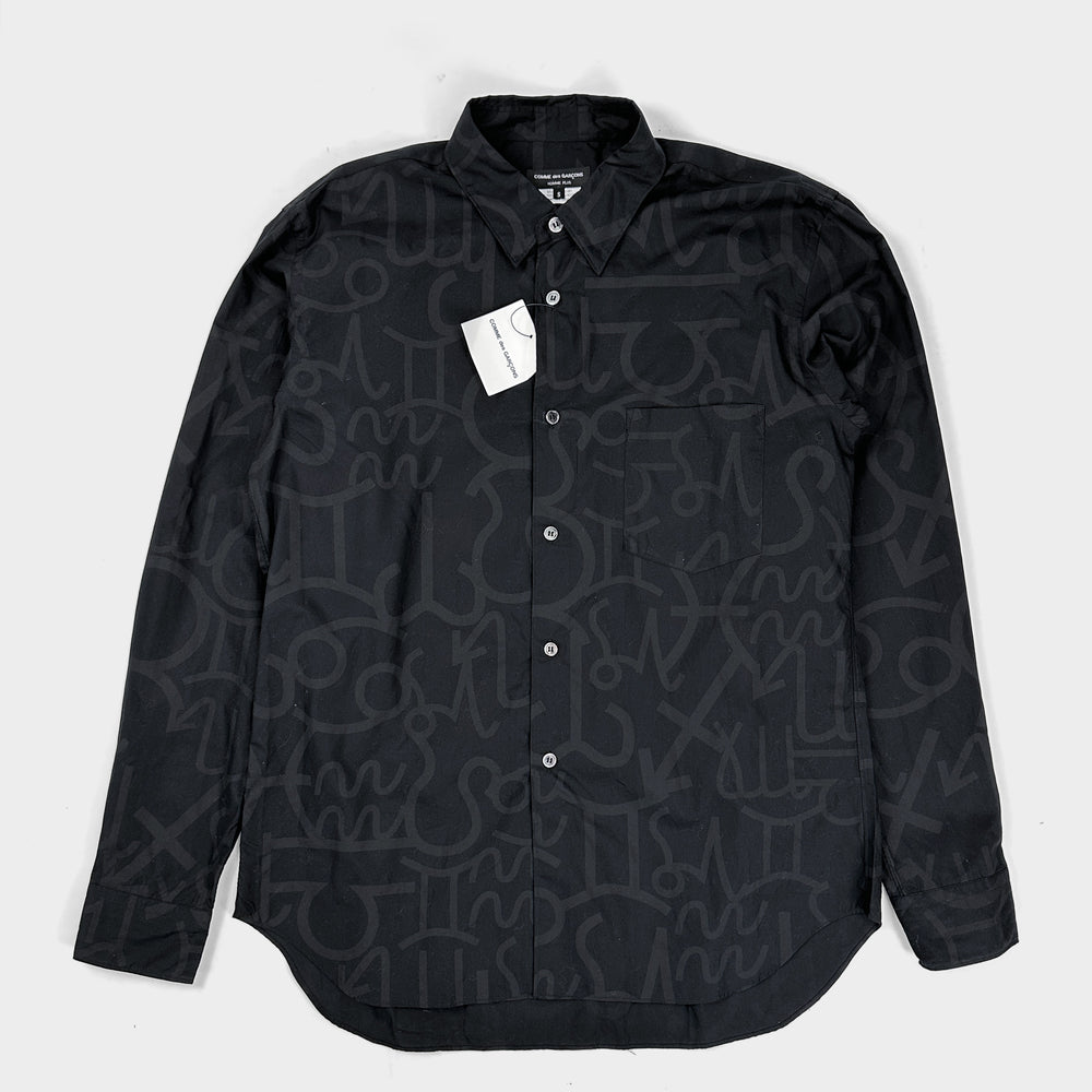 Comme des Garçons Homme Plus Black Printed Shirt 2012