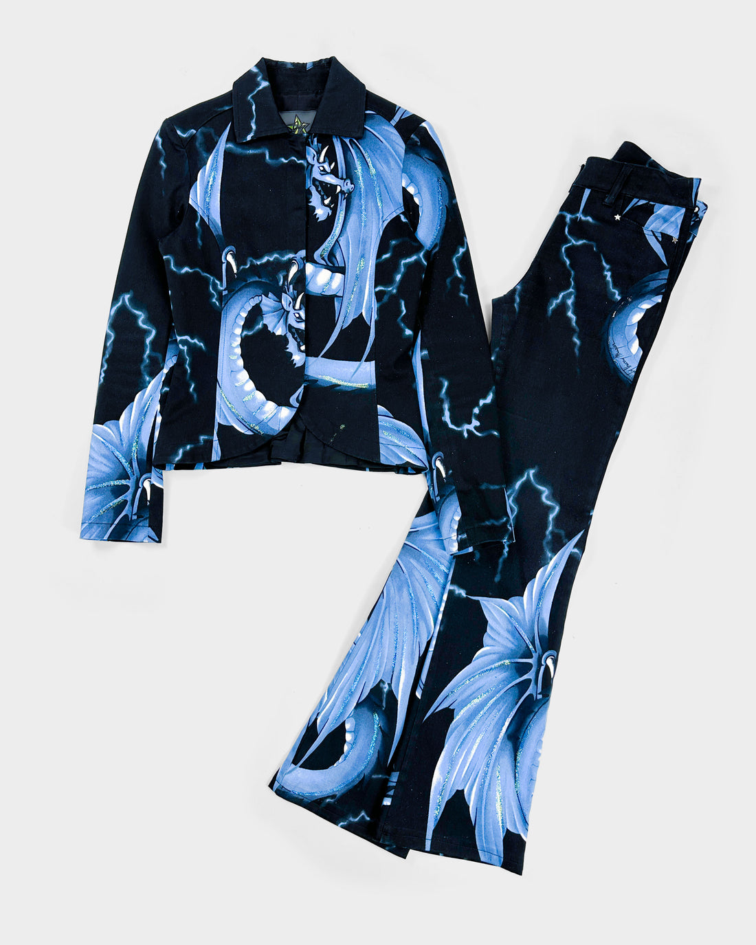 Only By Thierry Mugler 3-Pieces Blue Dragon Set 2000's