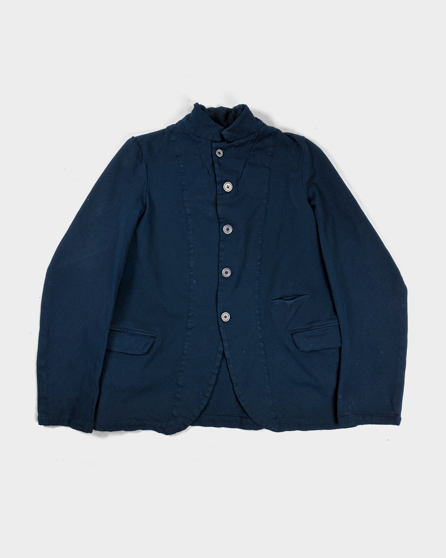 Comme des Garçons Button-Up Navy Blue Jacket S/S 2000