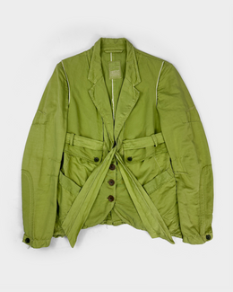 Marithé Francois Girbaud Green Utility Blazer 2000's