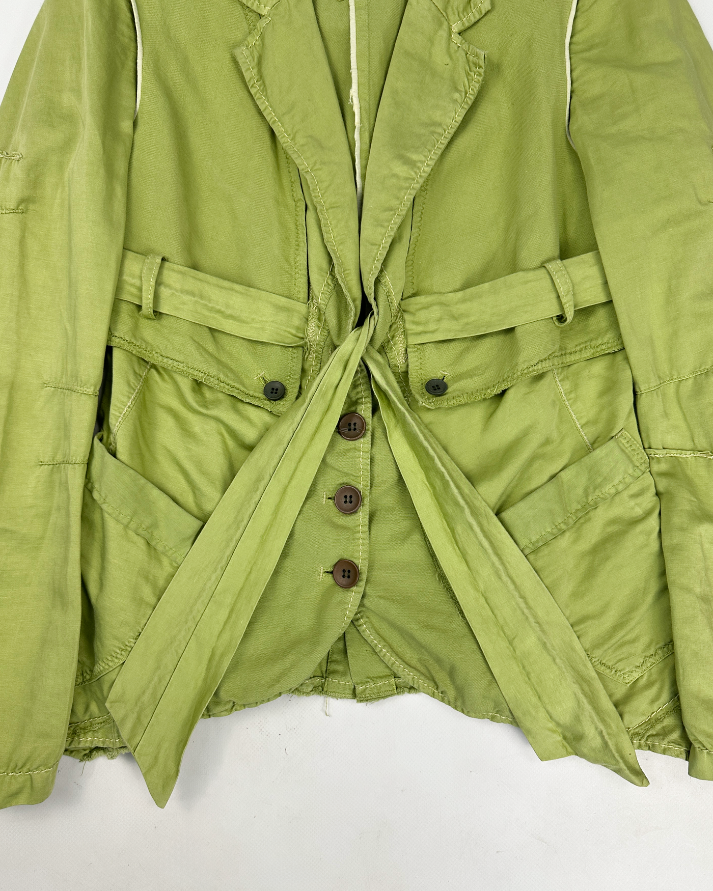 Marithé Francois Girbaud Green Utility Blazer 2000's