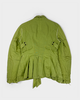 Marithé Francois Girbaud Green Utility Blazer 2000's