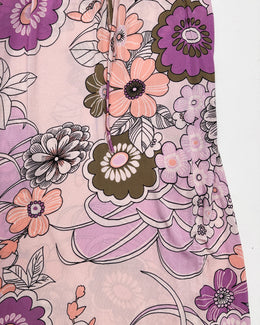 Alexander Mcqueen Pink Flowers Dress S/S 2004