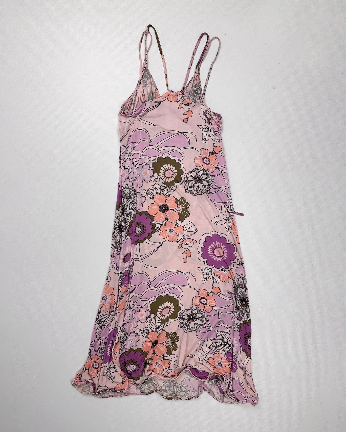 Alexander Mcqueen Pink Flowers Dress S/S 2004