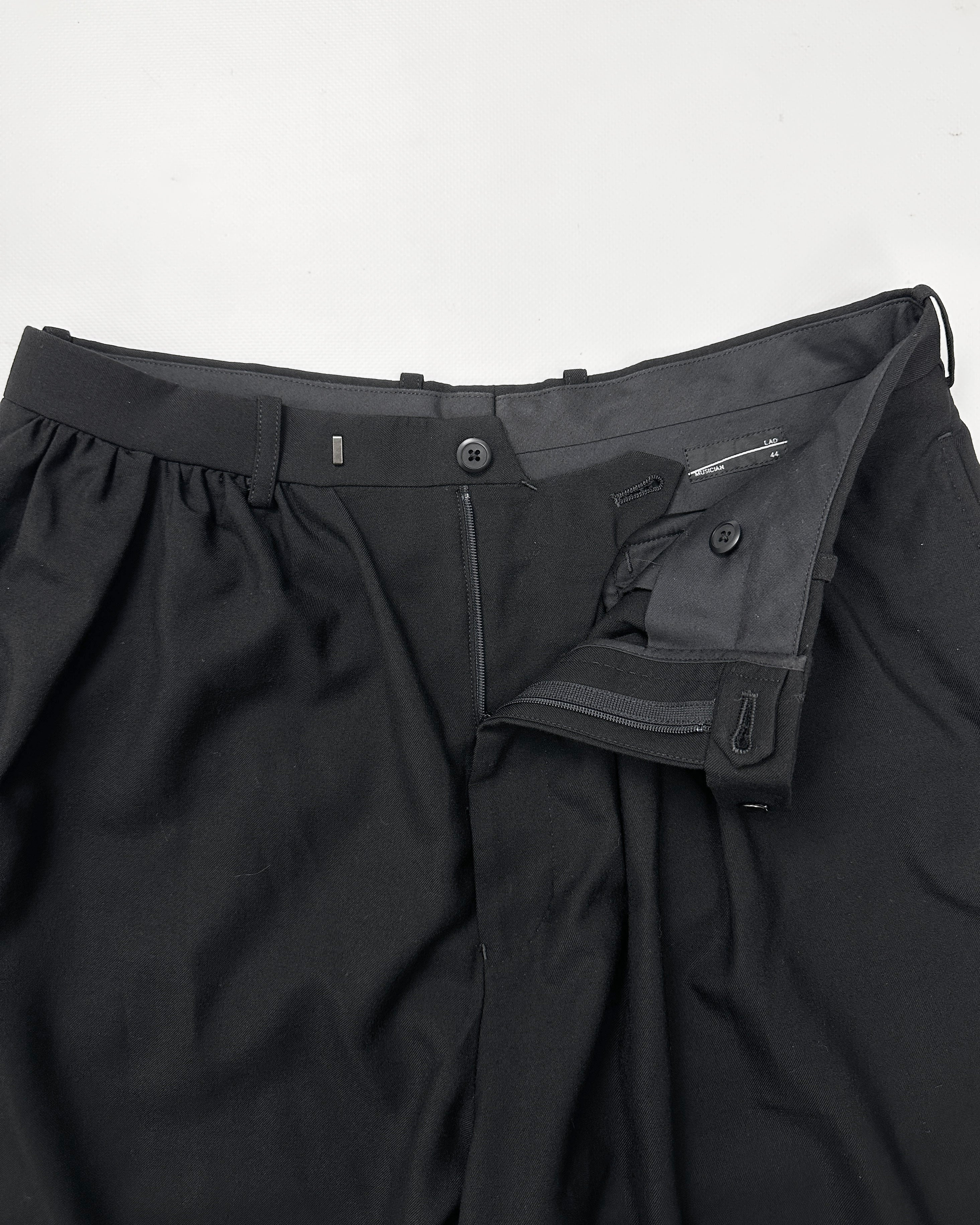 Lad Musician Wide Leg 3/4 Black Pants 2000's – Vintage TTS