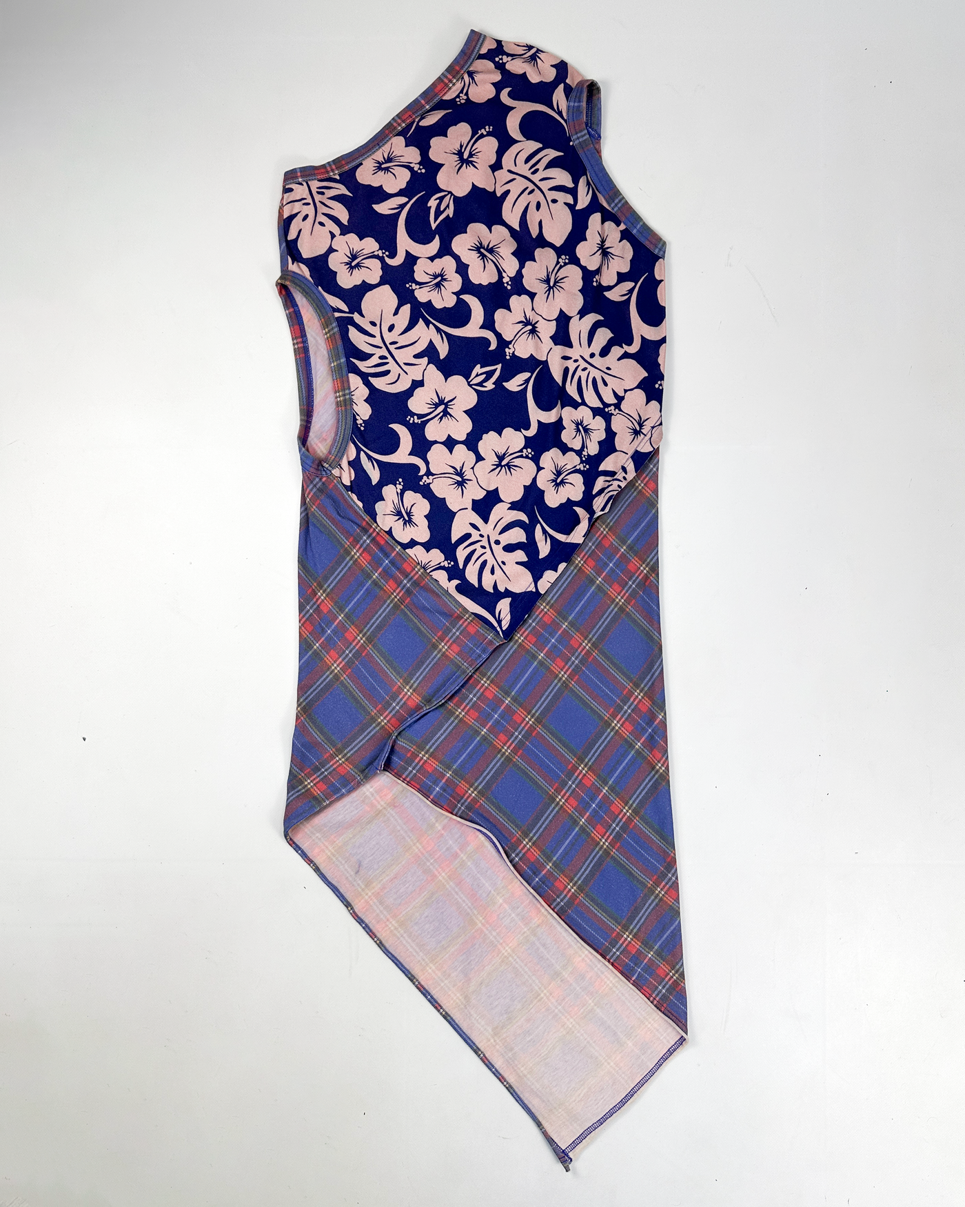 Comme des Garçons Multi-Pattern Asymmetric Dress 2005